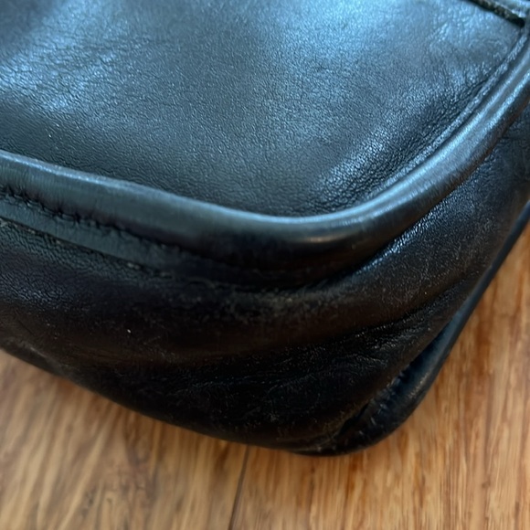 Vintage Coach Black Leather Hadley Crossbody Bag Purse 9935 Made in USA - Picture 5 of 10
